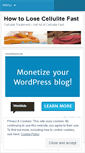 Mobile Screenshot of howtolosecellulitefast4u.wordpress.com
