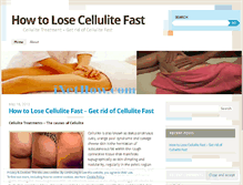 Tablet Screenshot of howtolosecellulitefast4u.wordpress.com