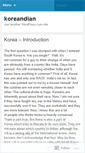 Mobile Screenshot of koreandian.wordpress.com