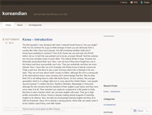 Tablet Screenshot of koreandian.wordpress.com