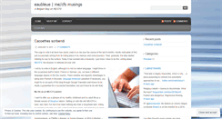 Desktop Screenshot of eaubleue.wordpress.com