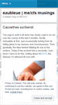 Mobile Screenshot of eaubleue.wordpress.com