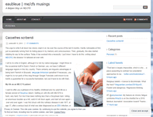 Tablet Screenshot of eaubleue.wordpress.com