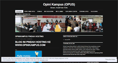 Desktop Screenshot of opinikampus.wordpress.com
