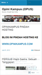 Mobile Screenshot of opinikampus.wordpress.com