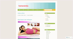 Desktop Screenshot of hamaraindia.wordpress.com