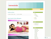 Tablet Screenshot of hamaraindia.wordpress.com