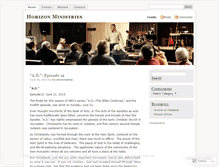 Tablet Screenshot of horizonministries.wordpress.com