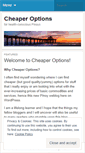 Mobile Screenshot of cheaperoptions.wordpress.com