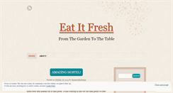 Desktop Screenshot of eatitfresh.wordpress.com