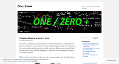 Desktop Screenshot of oneoverzeroplus.wordpress.com