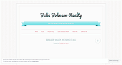 Desktop Screenshot of juliejohnsonhomes.wordpress.com