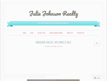 Tablet Screenshot of juliejohnsonhomes.wordpress.com