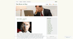 Desktop Screenshot of blogofbad.wordpress.com