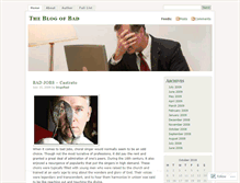 Tablet Screenshot of blogofbad.wordpress.com