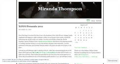 Desktop Screenshot of mirandathompson.wordpress.com