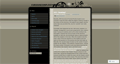 Desktop Screenshot of curiouscomplexities.wordpress.com