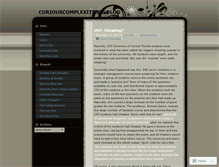 Tablet Screenshot of curiouscomplexities.wordpress.com