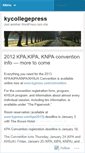 Mobile Screenshot of kycollegepress.wordpress.com