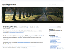 Tablet Screenshot of kycollegepress.wordpress.com