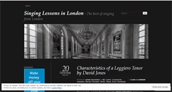 Desktop Screenshot of londonsinginglessons.wordpress.com