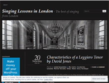 Tablet Screenshot of londonsinginglessons.wordpress.com