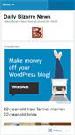 Mobile Screenshot of bizarretoday.wordpress.com