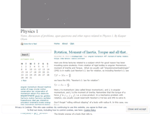 Tablet Screenshot of physics1blog.wordpress.com