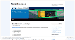 Desktop Screenshot of mzanzigenerators.wordpress.com