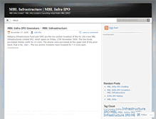 Tablet Screenshot of mblinfra.wordpress.com