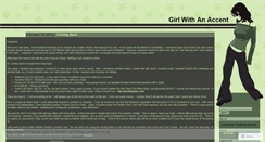 Desktop Screenshot of girlwithanaccent.wordpress.com