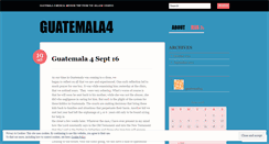 Desktop Screenshot of guatemala4.wordpress.com
