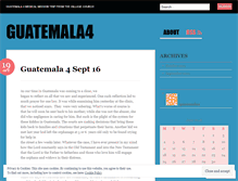 Tablet Screenshot of guatemala4.wordpress.com