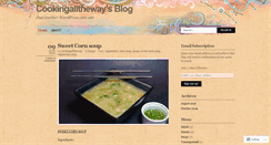 Desktop Screenshot of cookingalltheway.wordpress.com