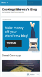 Mobile Screenshot of cookingalltheway.wordpress.com