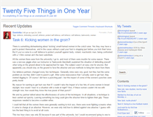 Tablet Screenshot of 25things1year.wordpress.com