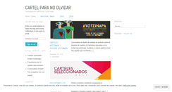 Desktop Screenshot of cartelparanoolvidar.wordpress.com