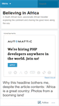 Mobile Screenshot of believinginafrica.wordpress.com