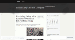 Desktop Screenshot of pickanddigobsidian.wordpress.com