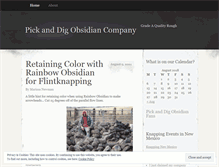 Tablet Screenshot of pickanddigobsidian.wordpress.com