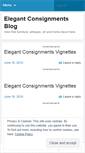 Mobile Screenshot of elegantconsignments.wordpress.com