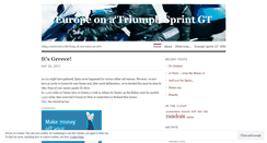 Desktop Screenshot of eurosprintgt.wordpress.com