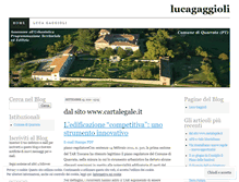 Tablet Screenshot of lucagaggioli.wordpress.com