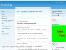 Tablet Screenshot of freshersblog.wordpress.com