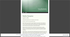 Desktop Screenshot of missbamboo.wordpress.com