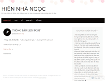 Tablet Screenshot of ngocchan.wordpress.com