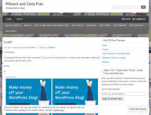 Tablet Screenshot of millicentandcarlafran.wordpress.com