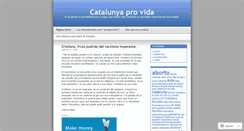 Desktop Screenshot of catalunyaprovida.wordpress.com