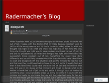 Tablet Screenshot of jordanradermacher.wordpress.com