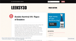 Desktop Screenshot of leeksy3d.wordpress.com